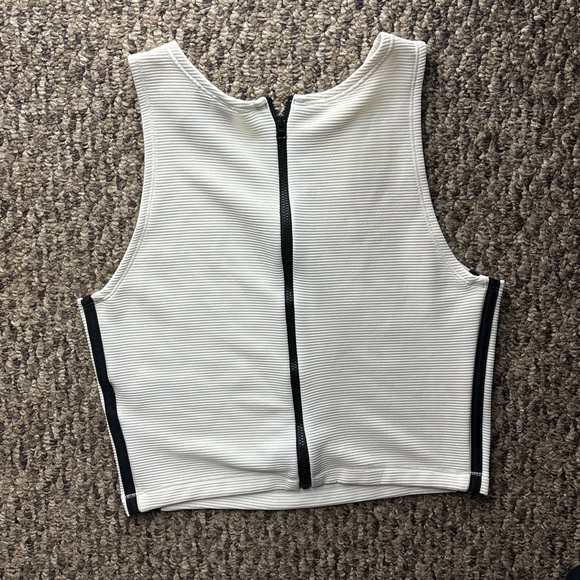 Adidas Zippable Rib Tank Top - Picture 5 of 6